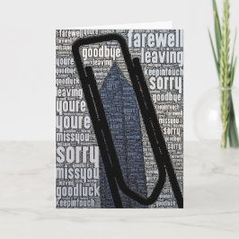 Sorry, je laat een kaartje achter kaart