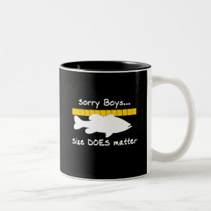 Sorry jongens. Grootte doet er toe - grappige baar Tweekleurige Koffiemok