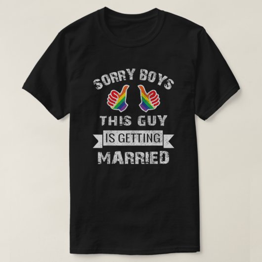 Sorry jongens - hij is van de markt Pride T-shirt (Design voorkant)