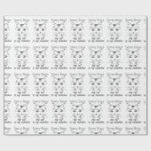 sorry jongens mijn kat is mijn valentijn cadeaupapier (Vlak)