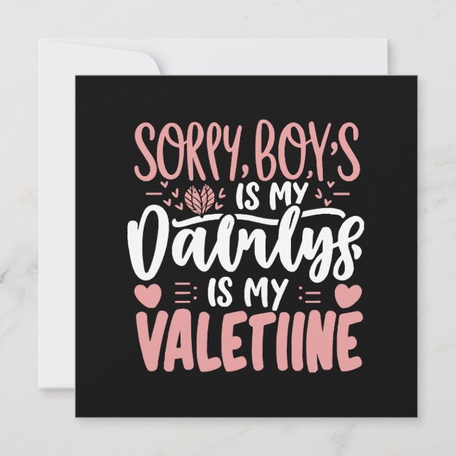 Sorry jongens papa is mijn Valentijn (Voorkant)