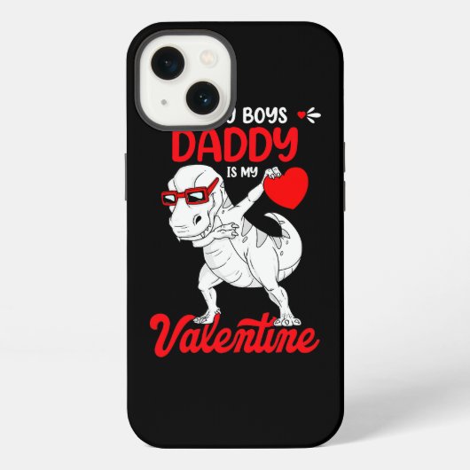 Sorry Jongens Papa Valentijn T rex Dinosaurus Vale iPhone Hoesje (Achterkant)