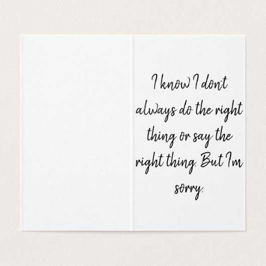 Sorry Kaart (Binnenkant ongevouwen)