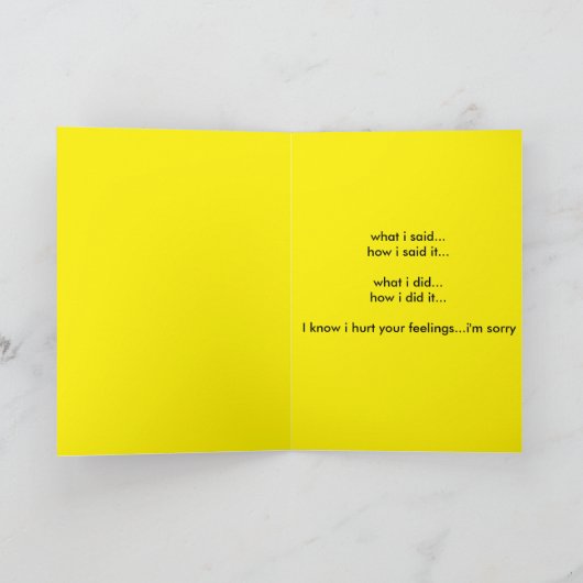 Sorry... Kaart (Binnen)