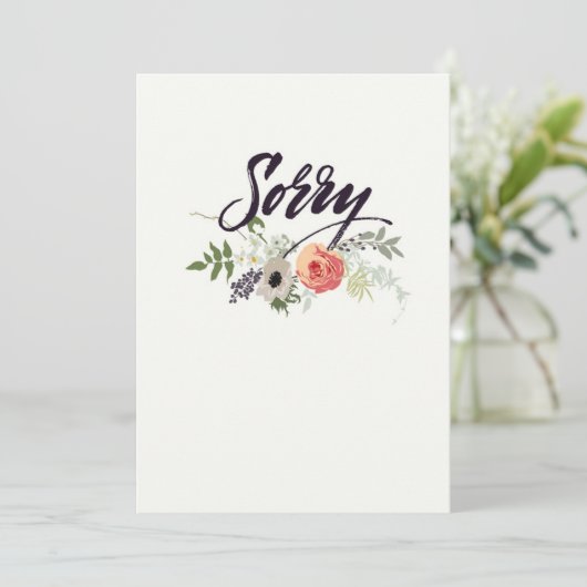 Sorry kaart (Staand voorkant)