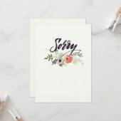 Sorry kaart (Voorkant / Achterkant in situ)