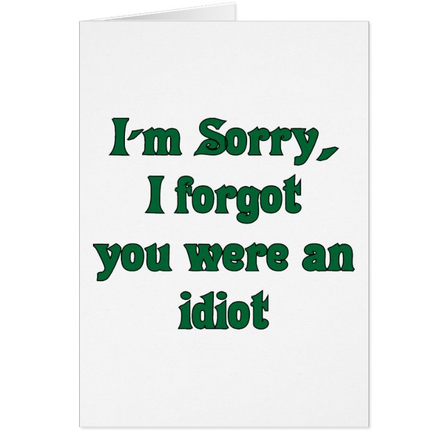 Sorry kaart (Voorkant)