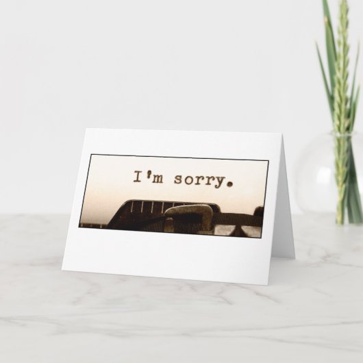 Sorry kaart (Voorkant)