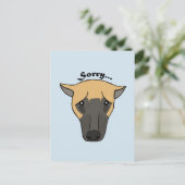 Sorry Kaart, het spijt me briefkaart Schattige Fun (Staand voorkant)