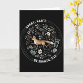 Sorry Kan 99 Nachten Afscheid, Een Vos In Het Bos  Kaart (Gele Bloem)