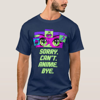 Sorry Kan Anime Dag Introvert Anime Liefhebber Ant T-shirt