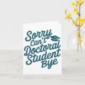 Sorry Kan Doctoral Student Totziens Phd Afstuderen Kaart (Gele Bloem)