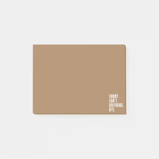 Sorry Kan Dolfijnen Bye Zee Dier Marine Life Post-it® Notes (Voorkant)