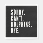 Sorry Kan Dolfijnen Bye Zee Dier Marine Life Servet (Voorkant)