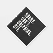 Sorry Kan Dolfijnen Bye Zee Dier Marine Life Servet (Hoek)