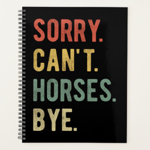 Sorry Kan Geen Paarden Vaarwel II Planner