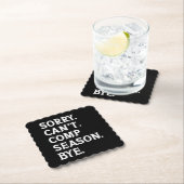 Sorry kan geen seizoen comp bye juichen dansen gra kartonnen onderzetters (Insitu)