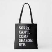 Sorry kan geen seizoen comp bye juichen dansen gra tote bag (Voorkant)