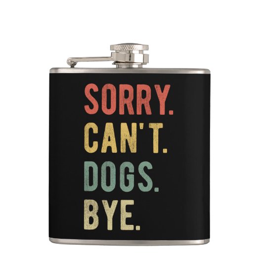Sorry kan honden niet bijten II Heupfles (Voorkant)