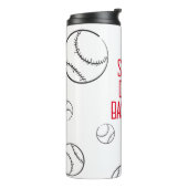 Sorry kan honkbal doei grappig honkbal spel liefhe thermosbeker (Gedraaid links)