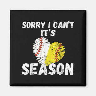 Sorry, kan ik niet. Het is honkbal-softbalseizoen  Magneet