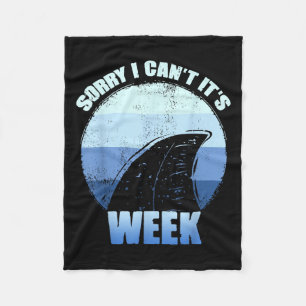 Sorry, kan ik niet, het is week grappig haaien cad fleece deken