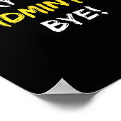 Sorry kan niet badminton bye shuttle badminton spe poster (Hoek)