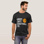Sorry kan niet basketbal bye Grappig Retro Dis T-shirt (Voorkant volledig)