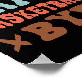 Sorry kan niet basketbal bye groovy grappig basket poster (Hoek)