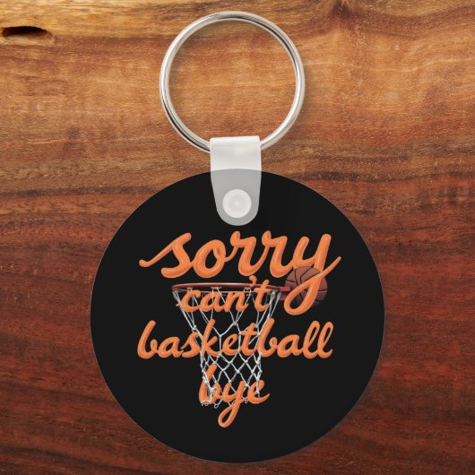 Sorry kan niet basketbal kopen de ultieme grappige sleutelhanger (Voorkant)