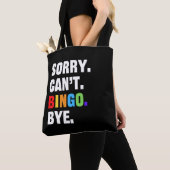 Sorry kan niet BINGO bye - grappige bingo Tote Bag (Dichtbij)
