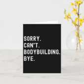 Sorry kan niet bodybuilding bye - gewichtheffen sp kaart (Gele Bloem)