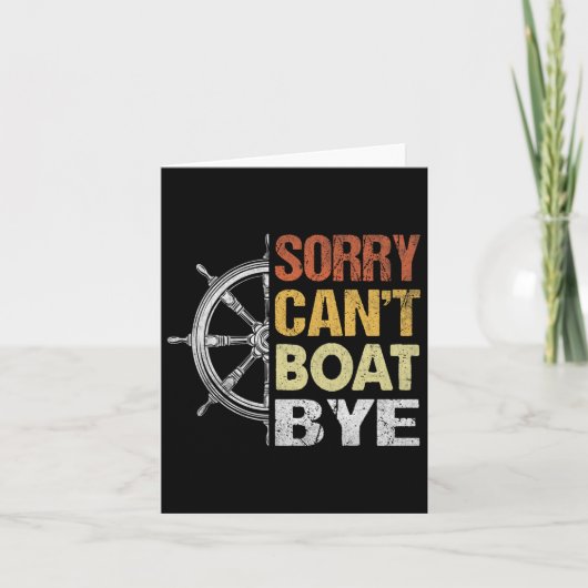 Sorry Kan Niet Boot Afscheid Nemen Kaart (Voorkant)