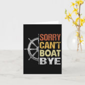 Sorry Kan Niet Boot Afscheid Nemen Kaart (Gele Bloem)