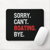 Sorry Kan Niet Bootend Vaarwel Retro Bootliefhebbe Muismat (Met muis)
