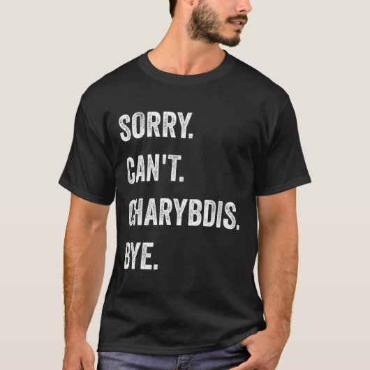 Sorry kan niet Charybdis Cryptids Grappig Hallowee T-shirt (Voorkant)