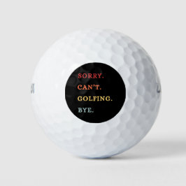 Sorry. Kan niet. Golfen. Dag. -  Cool Retro Golfer Golfballen
