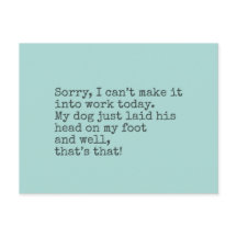 Sorry, kan niet het vandaag maken