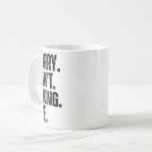 Sorry Kan niet hiking dag Koffiemok (Voorkant links)