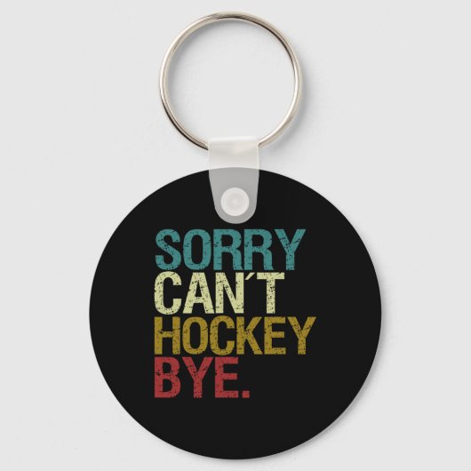 Sorry kan niet hockey sleutelhanger (Voorkant)
