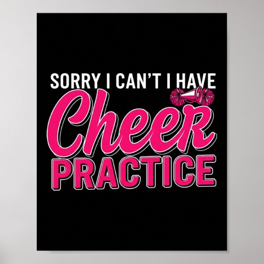 Sorry, kan niet, ik heb cheerleader training C Poster (Voorkant)