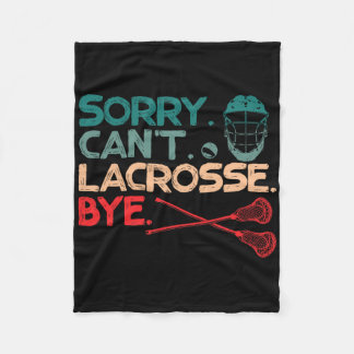 Sorry kan niet Lacrosse Bye Lacrosse Bal Sport Lie Fleece Deken
