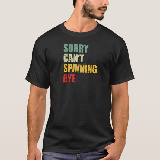 Sorry kan niet spinning bye  handspinner t-shirt (Voorkant)