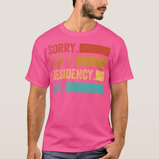 Sorry. Kan niet. Verblijf. Doei. - Grappige dokter T-shirt (Voorkant)