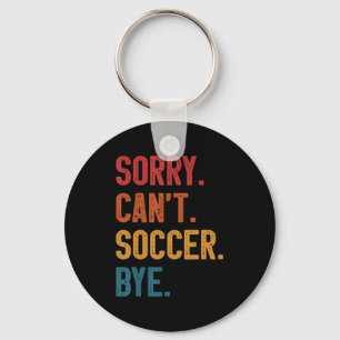 Sorry Kan Niet Voetbal Tot Ziens Vintage Retro Ess Sleutelhanger