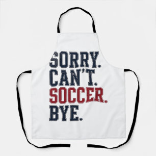 Sorry Kan Niet Voetbal Tot Ziens Vintage Schort