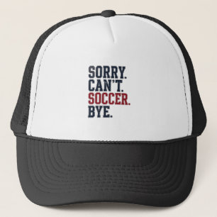 Sorry Kan Niet Voetbal Vaarwel Vintage Trucker Pet