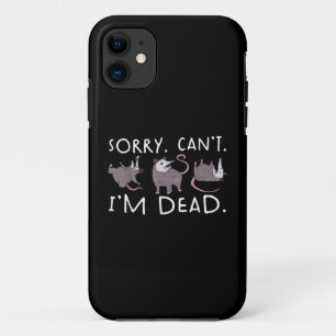 Sorry Kan Opossum Dood Grappige Opossum Nepdood T Case-Mate iPhone Case