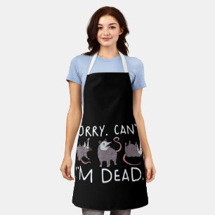 Sorry Kan Opossum Dood Grappige Opossum Nepdood T Schort