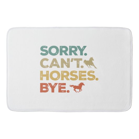 Sorry Kan Paard Dag Badmat (Voorkant)